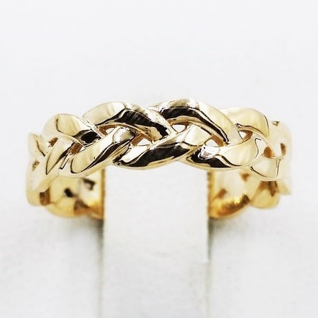 24k solid gold ring