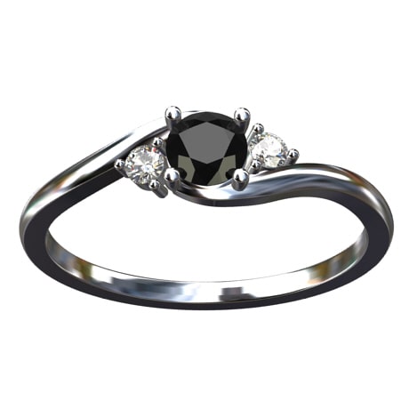 Platinum Black Diamond ring