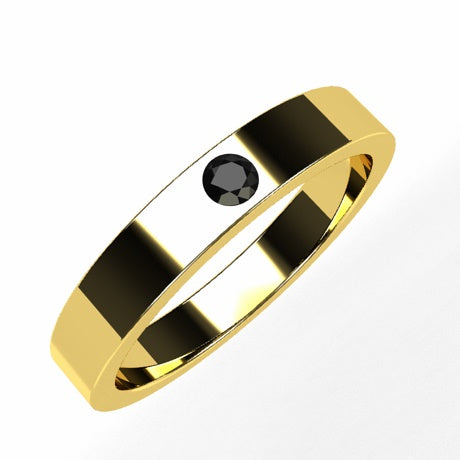 24k gold band ring