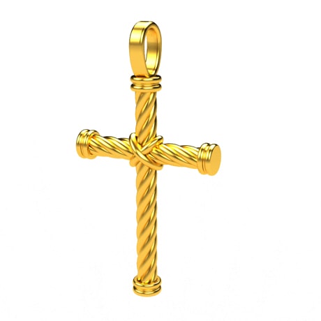 24k gold cross