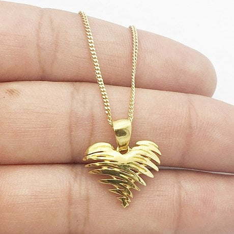24k Gold Heart Pendant - Main Image
