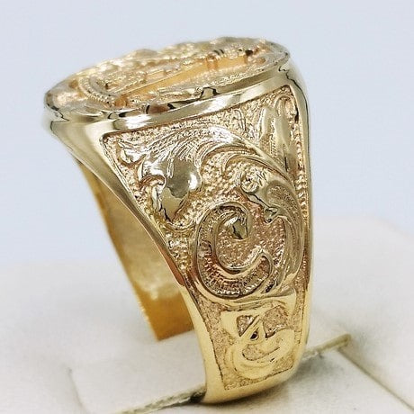 24k Gold Masonic Ring