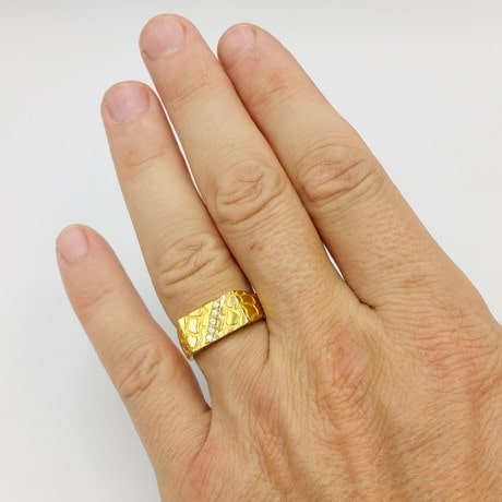 24k Gold Cost Of Gold Wedding Band 24k Mens Gold Diamond Band