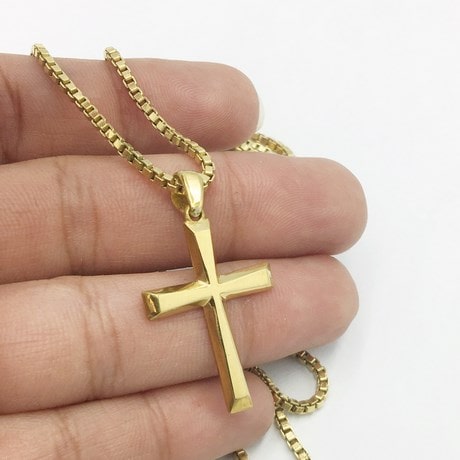 24K Gold Plated Cross Jesus Christ Cross Pendant Necklace Jewelry :  Clothing, Shoes & Jewelry - Amazon.com