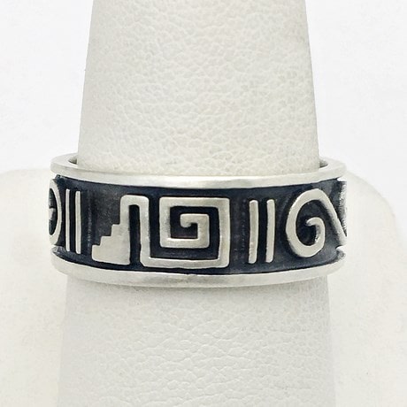 Aztec Design Ring