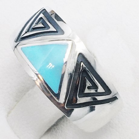 Aztec Turquoise Ring