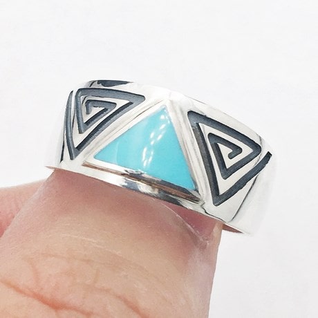 Aztec Turquoise Ring