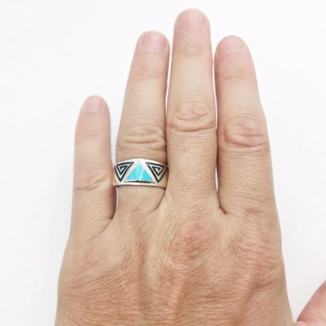 Aztec Turquoise Ring