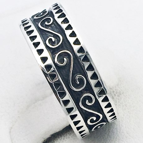 Aztec Wedding Ring