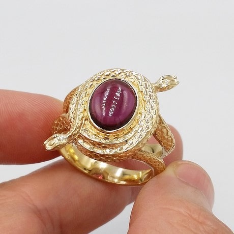 men's gold scarab ring
