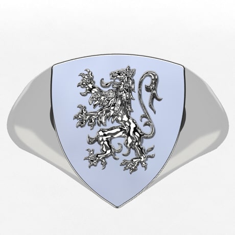 Rampant Lion Signet Ring