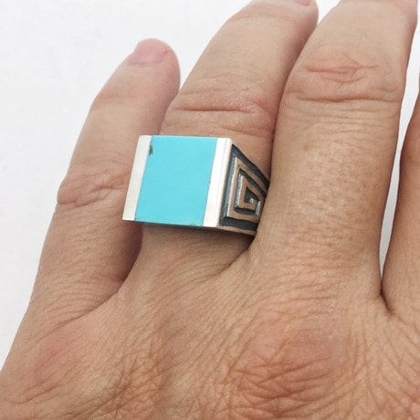 men's turquoise ring
