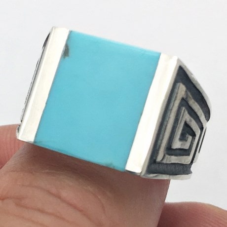men's turquoise ring