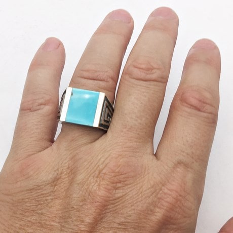 men's turquoise ring