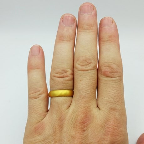 24K solid gold ring 16 gram 999 - estherleejewel.com