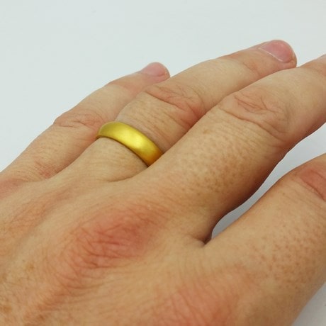 24k pure gold ring