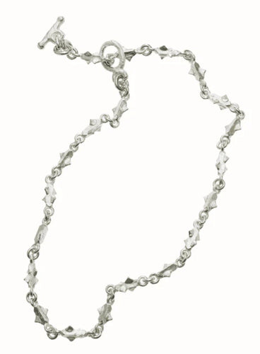 Rose Thorns Necklace 10k white gold