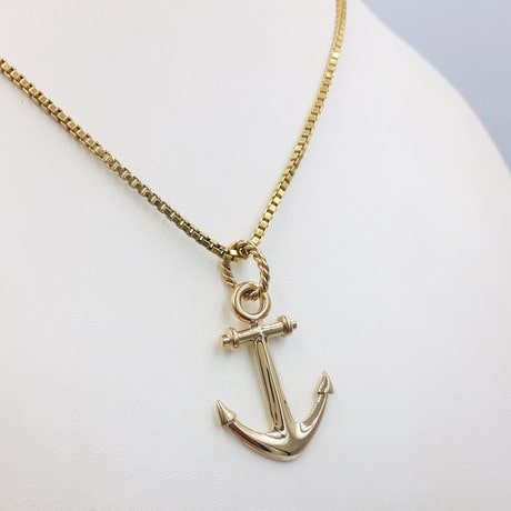 Men's Anchor Necklace Stainless Steel | Kay