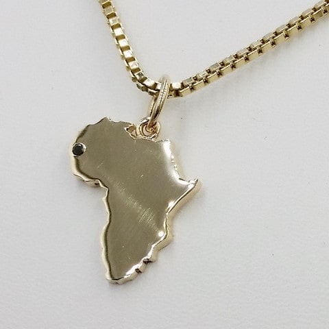 Africa Outline Country Map Necklace – Omnyah