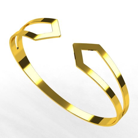 Fancy Unique CZ 22k Gold Bracelet – Andaaz Jewelers