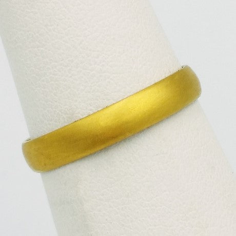 24k gold ring for men - brushed