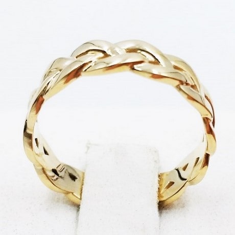 24k solid gold ring