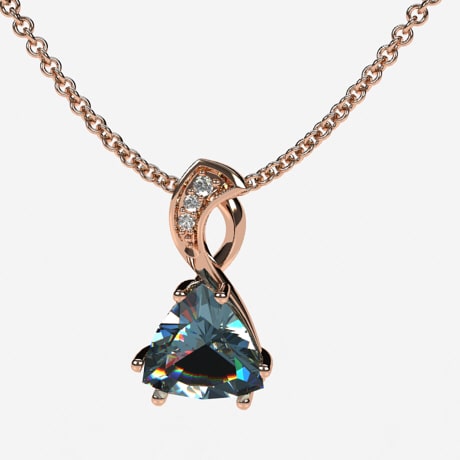 9K Yellow Gold Emerald Cut Aquamarine Diamond Accents Pendant – Simon  Curwood Jewellers
