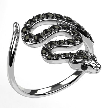 Snake Ring, Snake Skin Ring, Snake Scale Ring, Reptile Ring, Black Tungsten  Band with Flat Edge Snake Skin, Scale Pattern Ring- 8mm or 6mm Tungsten Ring