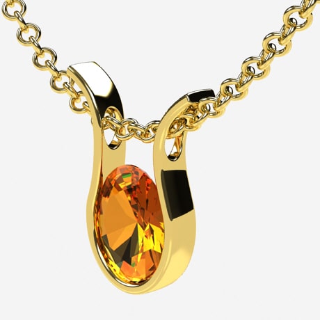 Dicesore Designs 18K Yellow Gold, Citrine & Diamond Pendant - Abracadabra  Jewelry / Gem Gallery