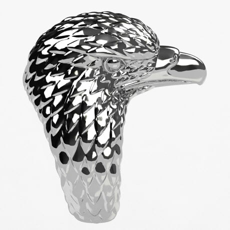 Gucci - Eagle's Head Sterling Silver Necklace - Men - Silver Gucci