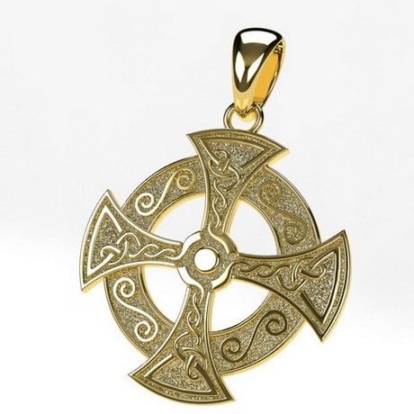Celtic Cross Necklace - Sterling Silver - Evangelists