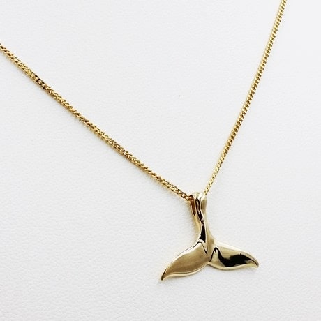 Whale tail necklace, gold whales tail pendant, whale necklace, beach  jewelry, summer vacation, a gold whale tail on a 14k gold filled chain