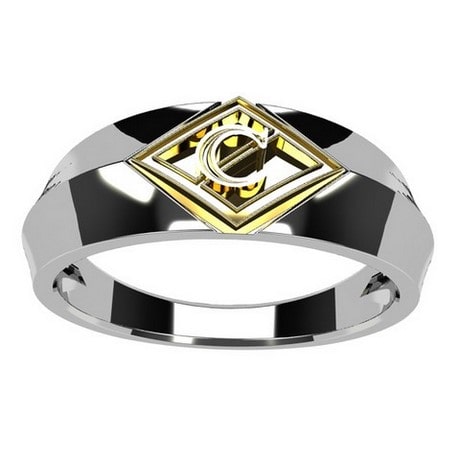 Men's Initial Ring - Main Image