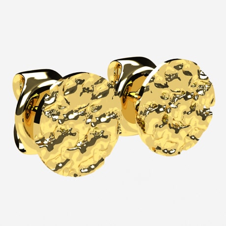 Round Nugget Earrings