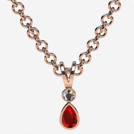 Jaipur Gold Diamond and Ruby Pendant Necklace – MOI - Boutique Everyday  Luxury