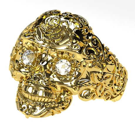 Shop 18k Gold Ring Skull with great discounts and prices online - Feb 2024  | Lazada Philippines