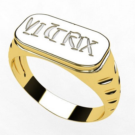 Ancient roman ring in 18 karats gold