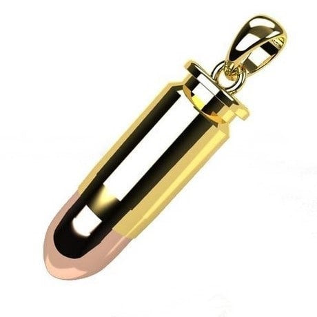 Bullet Necklace Pendant for Men in 18-karats gold