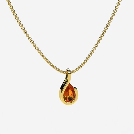 Le Vian Natural Citrine Necklace 3/8 ct tw Diamonds 14K Honey Gold | Jared