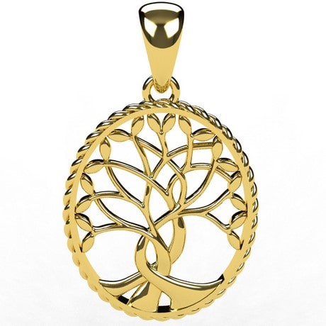 Tree of Life Necklace Family Tree Pendant Gold Tree Charm Tree Medal  Anniversary Gift Women Gift 925 Silver 14k Solid Gold - Etsy Norway