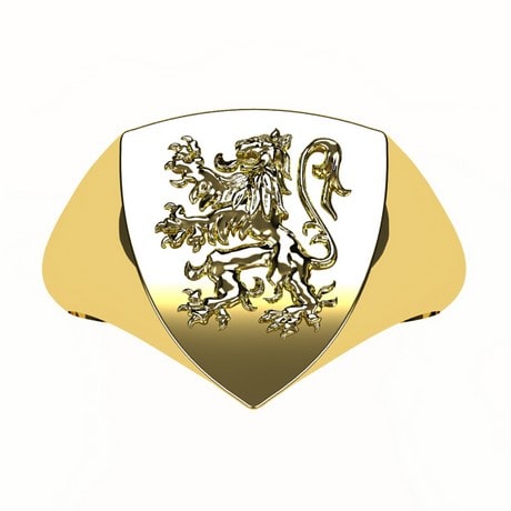 Coin Crest Ring Gold / 7 - Wishbone Home & Design