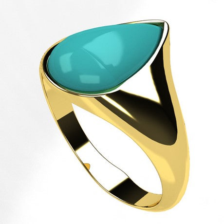 Vintage Navajo 14k Yellow Gold Turquoise Ring Size 6.25 Signed SB Sam Begay  f | eBay