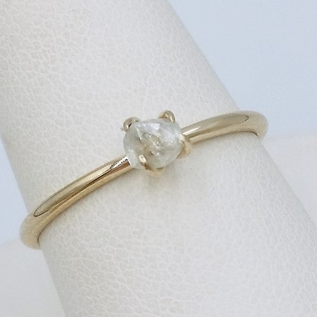 Buy Raw Diamond Ring 18K Gold Tensions Set Rough Diamond Engagement Ring,  Unique Engagement Ring, Rough Diamond Ring Online in India - Etsy