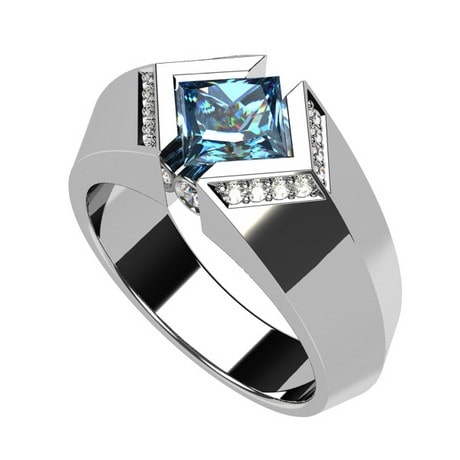 Topaz ring for men - Main Image